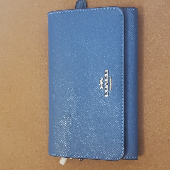 NEW Blue Coach Wallet - Picture 1 of 7